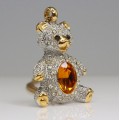 colier cu pandant " Teddy Bear ". cristale Swarovski. Franta 